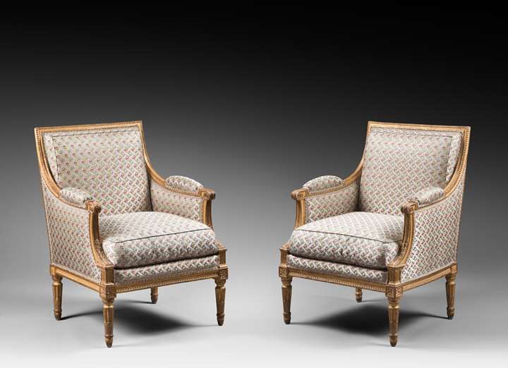 A louis XVI pair of marquises attributed to Boulard